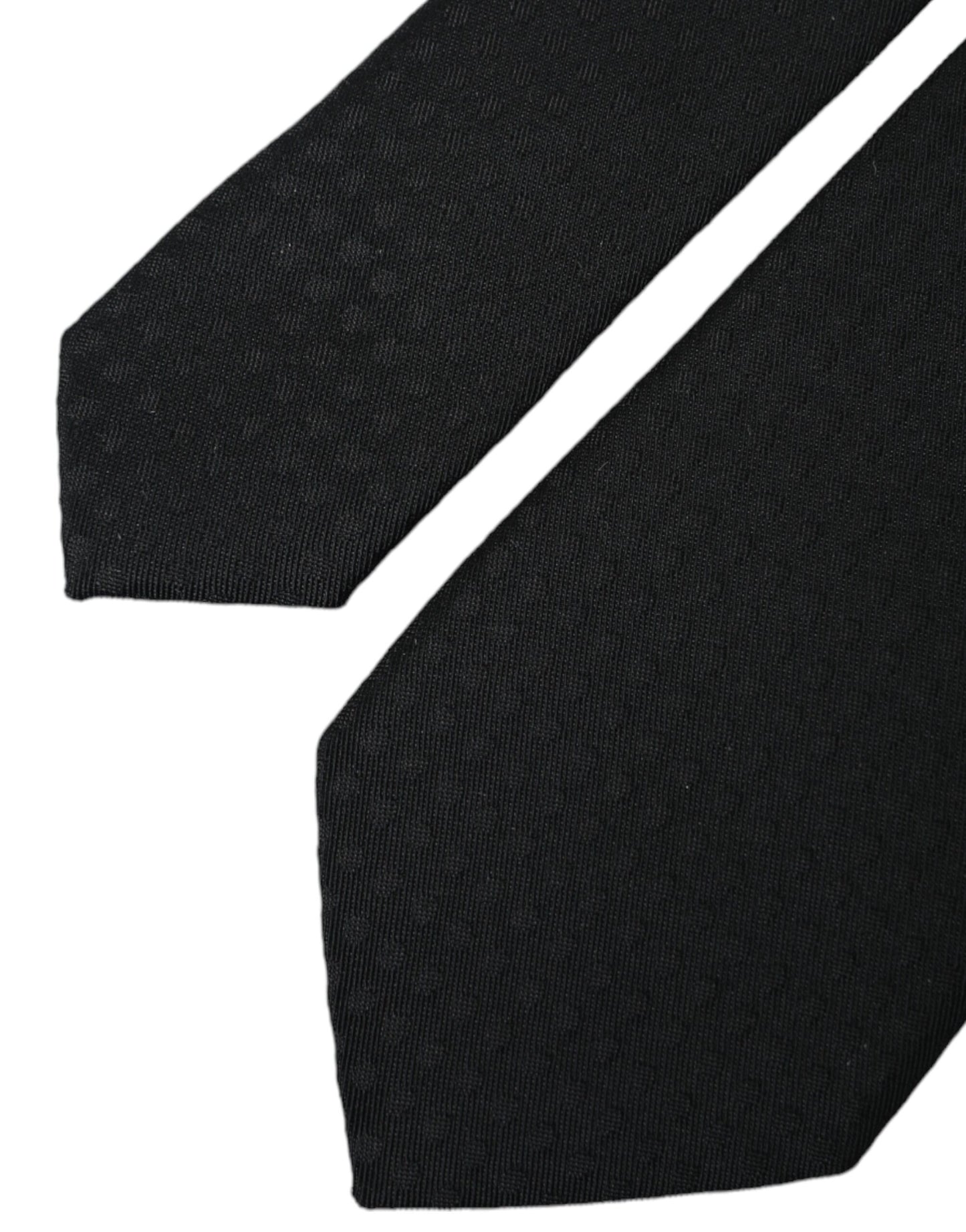 Black 100% Silk Adjustable Necktie Face Mask-Dolce & Gabbana-LabelTerrace.com