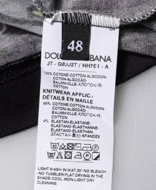 Black 2019 Year Of The Pig Crew Neck T-shirt-Dolce & Gabbana-LabelTerrace.com