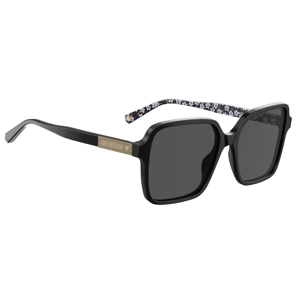 Black Acetate Sunglasses-Love Moschino-LabelTerrace.com