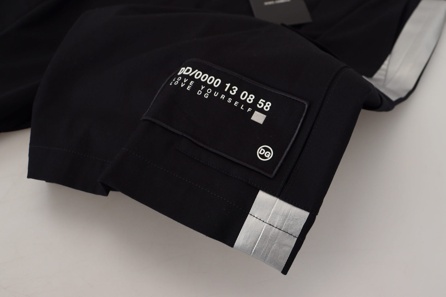 Black Bermuda Cargo Casual Shorts-Dolce & Gabbana-LabelTerrace.com