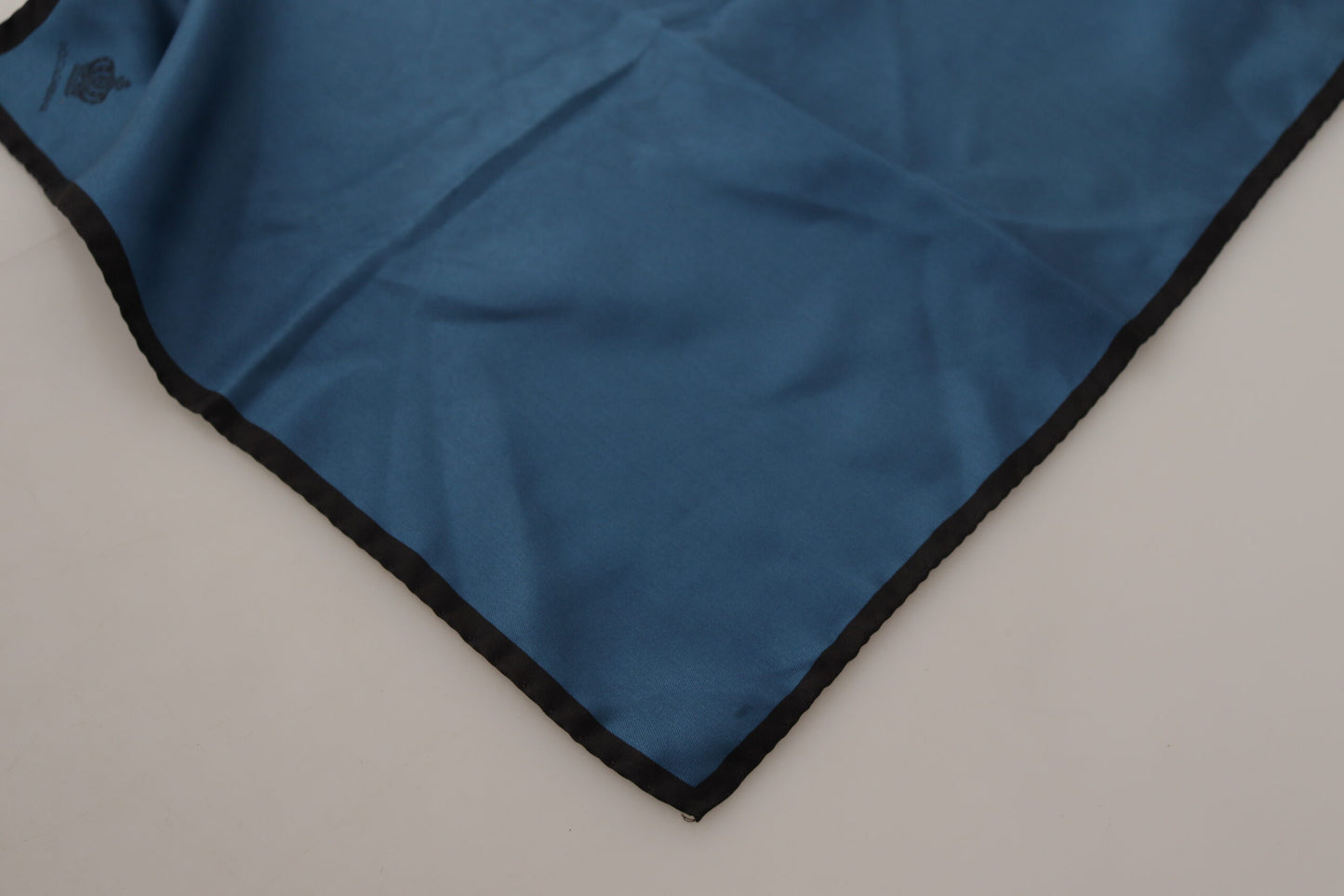 Black Blue DG Crown Printed Square Handkerchief Scarf-Dolce & Gabbana-LabelTerrace.com