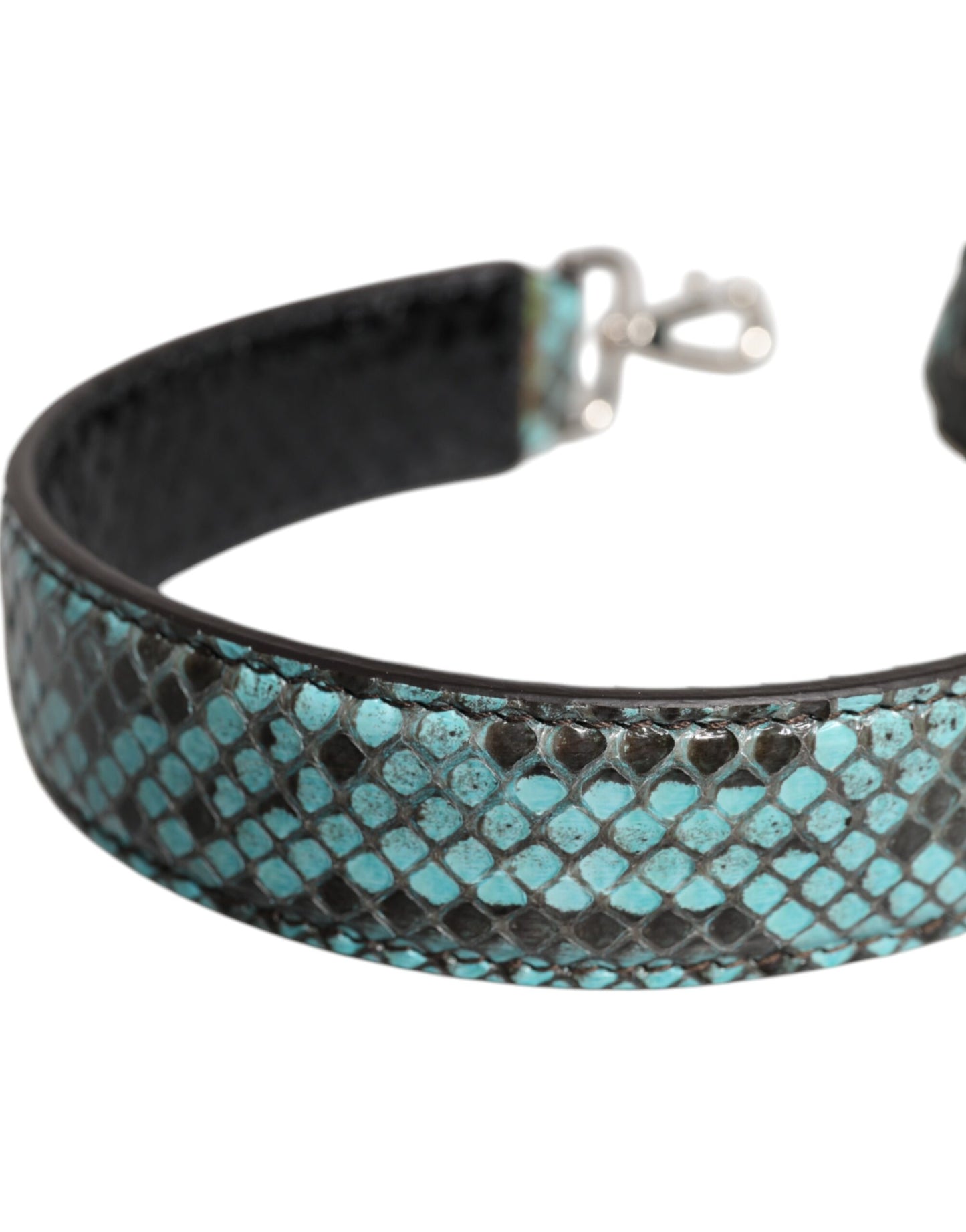 Black Blue Exotic Leather Bag Shoulder Strap-Dolce & Gabbana-LabelTerrace.com