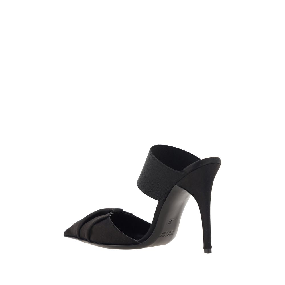 Black Calf Leather Bos Taurus High Heel Pumps