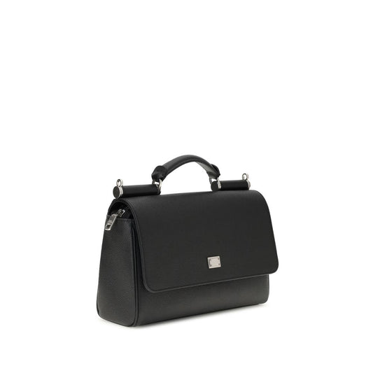 Black Calf Leather Bos Taurus Shoulder Bag
