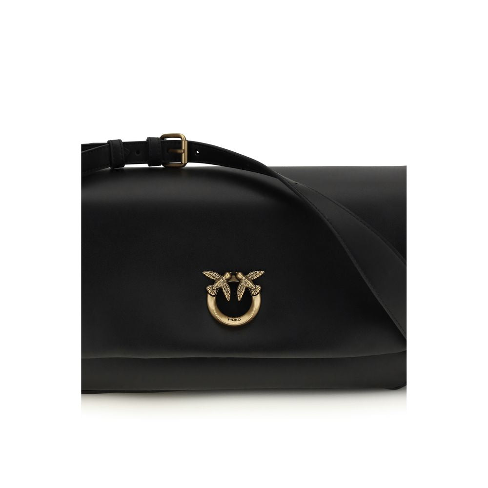 Black Calf Leather Bos Taurus Shoulder Bag