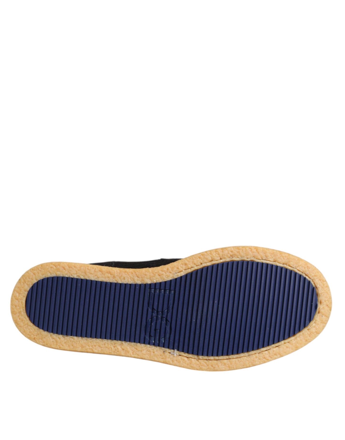 Black Calf Suede Slip On Ankle Boots Shoes-Dolce & Gabbana-LabelTerrace.com