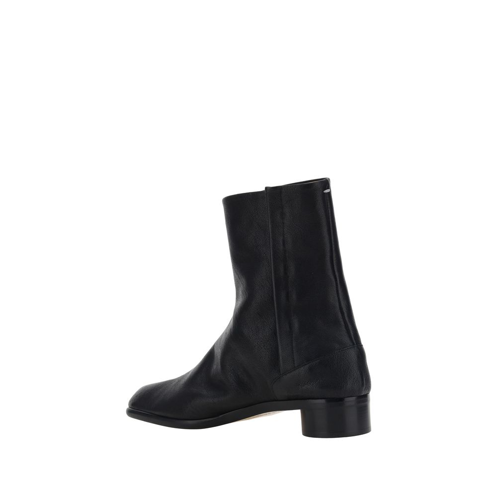 Black Camel Hair Boots
