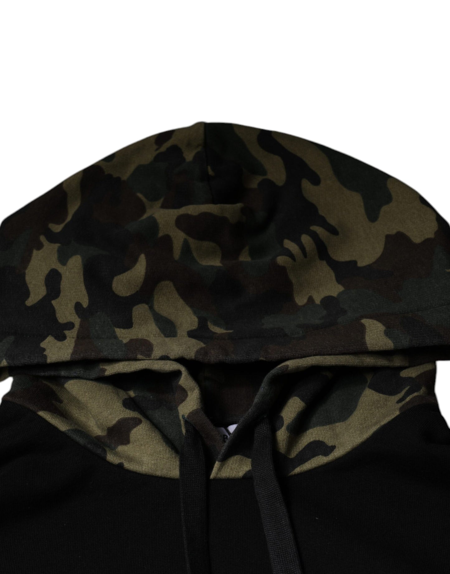 Black Camouflage Hooded Sweatshirt Sweater-Dolce & Gabbana-LabelTerrace.com