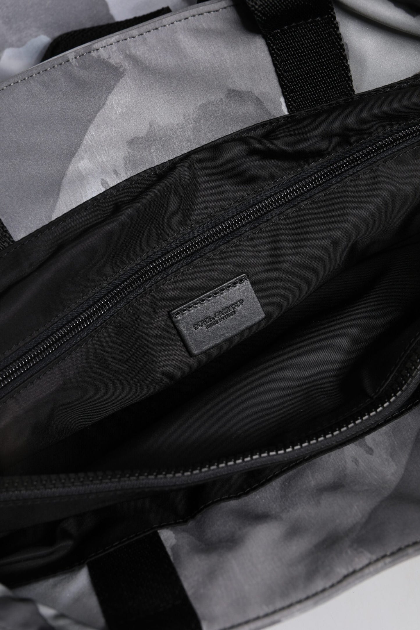 Black Camouflage Shoulder Strap Logo Plaque Bag-Dolce & Gabbana-LabelTerrace.com