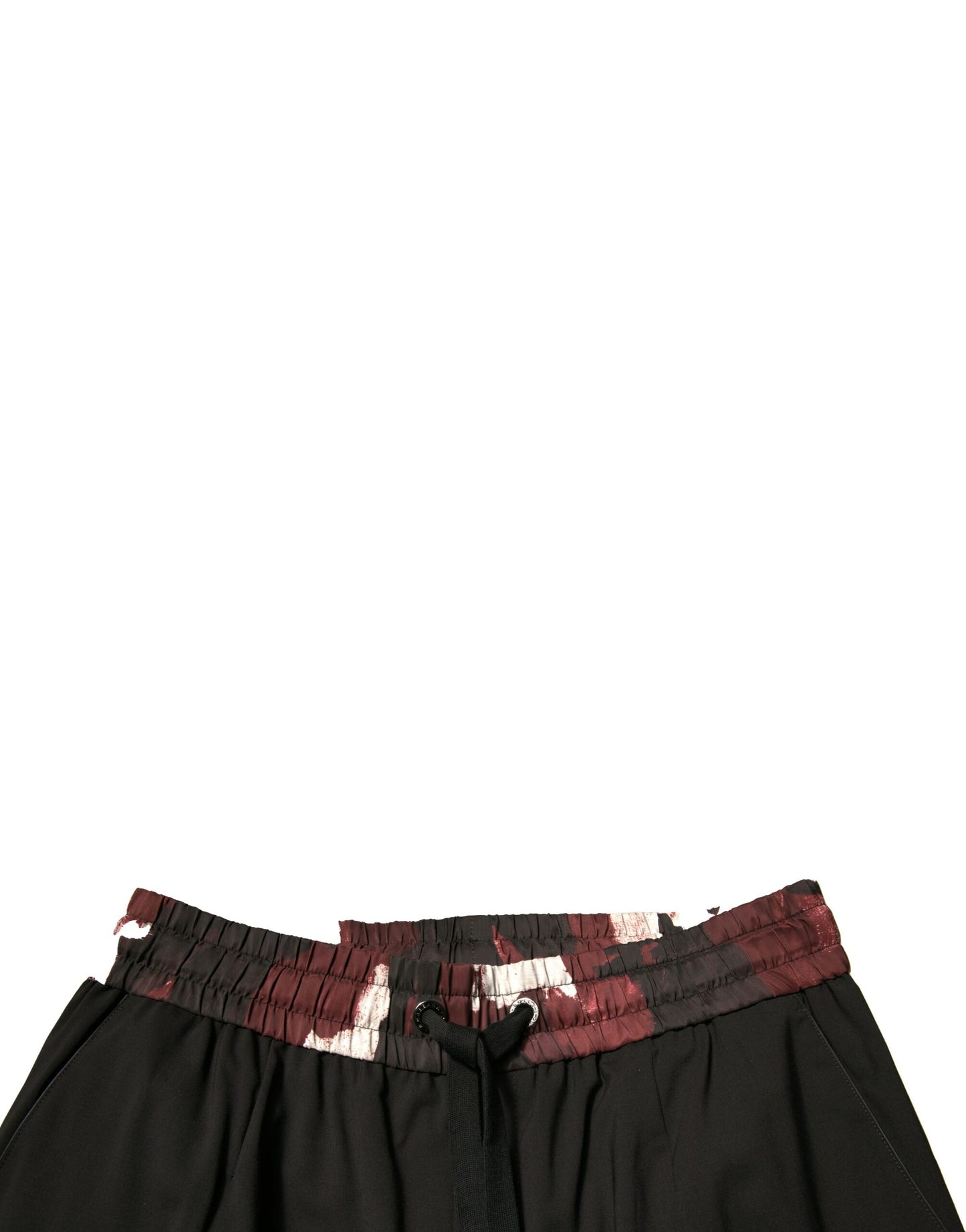 Black Camouflage Wool Jogger Sweatpants Pants-Dolce & Gabbana-LabelTerrace.com