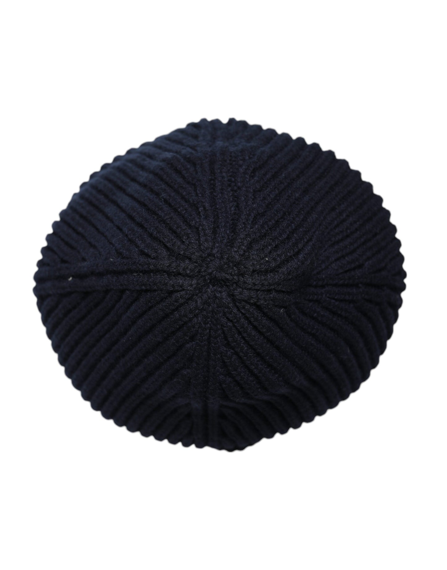 Black Cashmere Knitted Winter Beanie Hat-Dolce & Gabbana-LabelTerrace.com