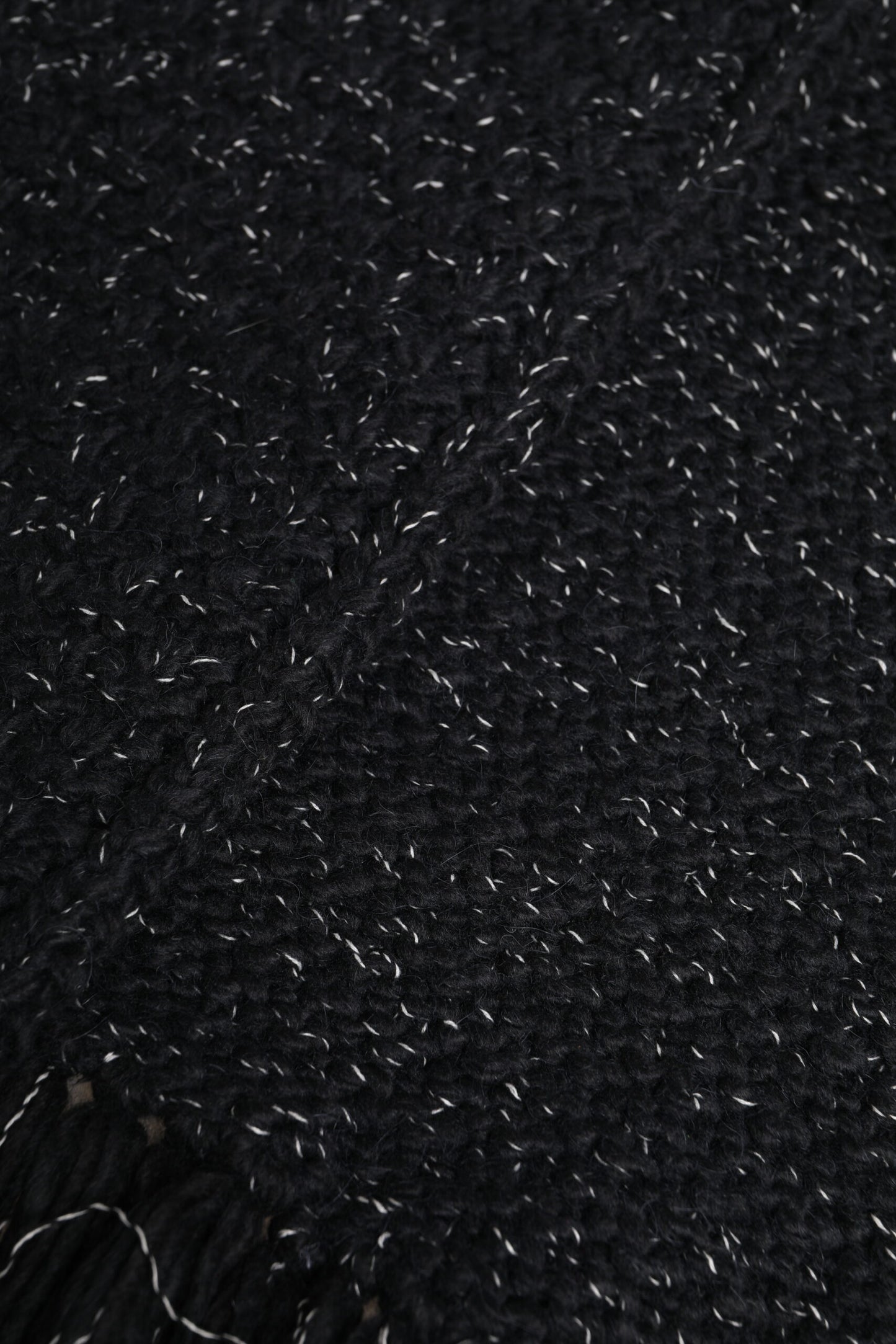 Black Cashmere Neck Warmer Wrap Shawl Scarf-Dolce & Gabbana-LabelTerrace.com