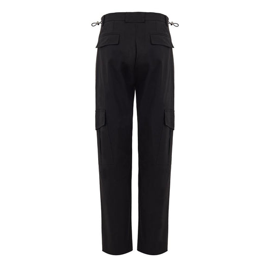Black Cotton Cargo Pant-Dolce & Gabbana-LabelTerrace.com