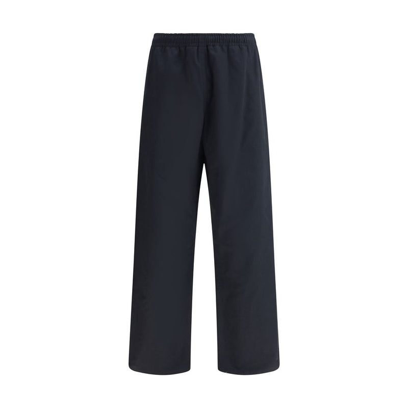 Black Cotton Casual Pants