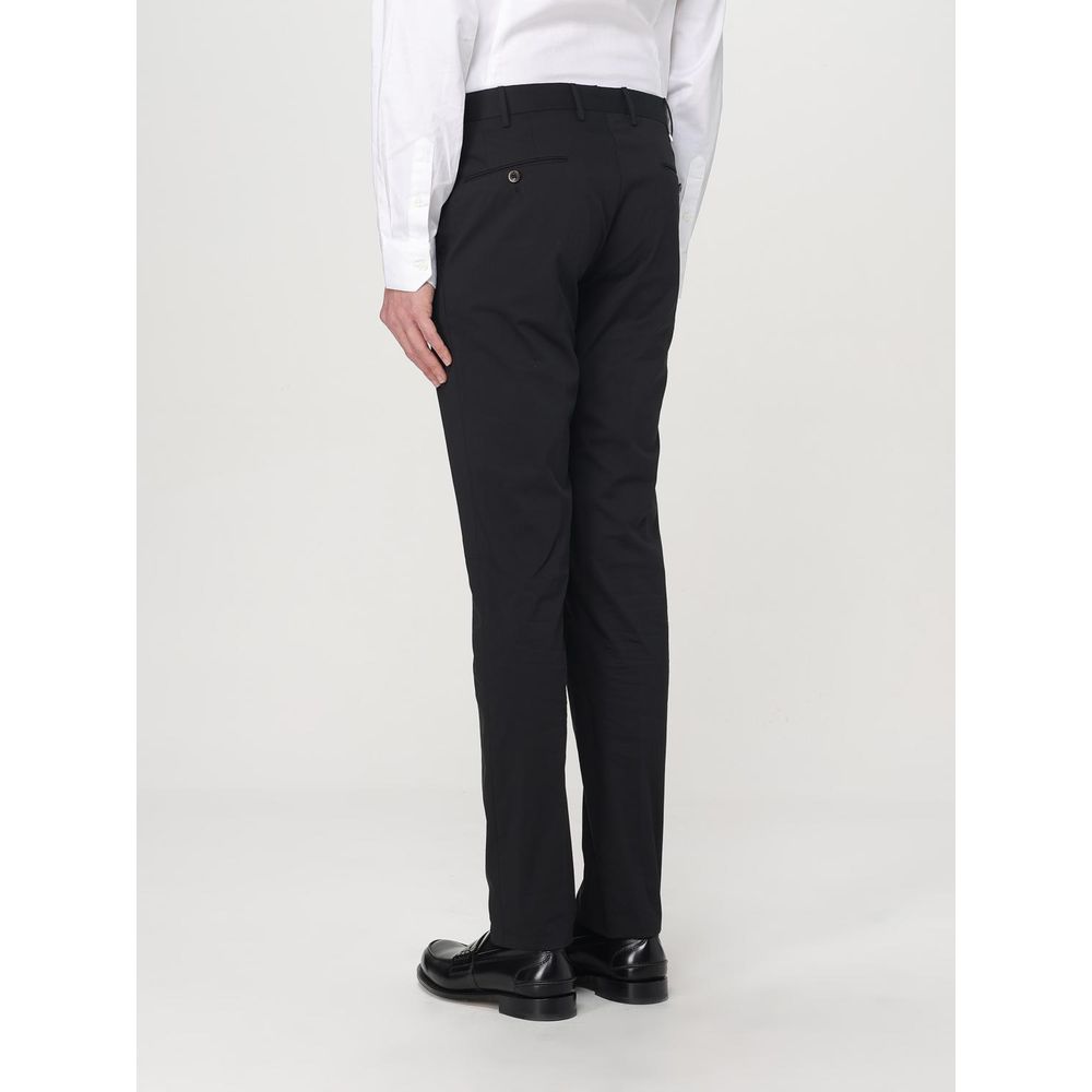 Black Cotton Dress Pants