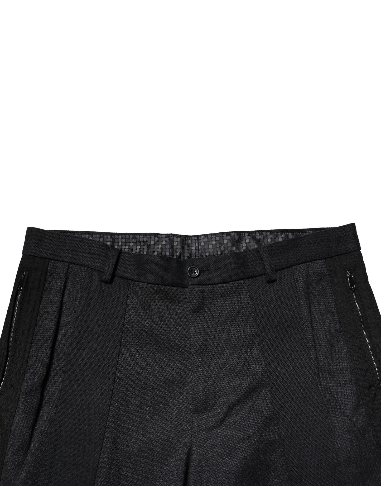 Black Cotton Dress Slim Formal Pants-Dolce & Gabbana-LabelTerrace.com