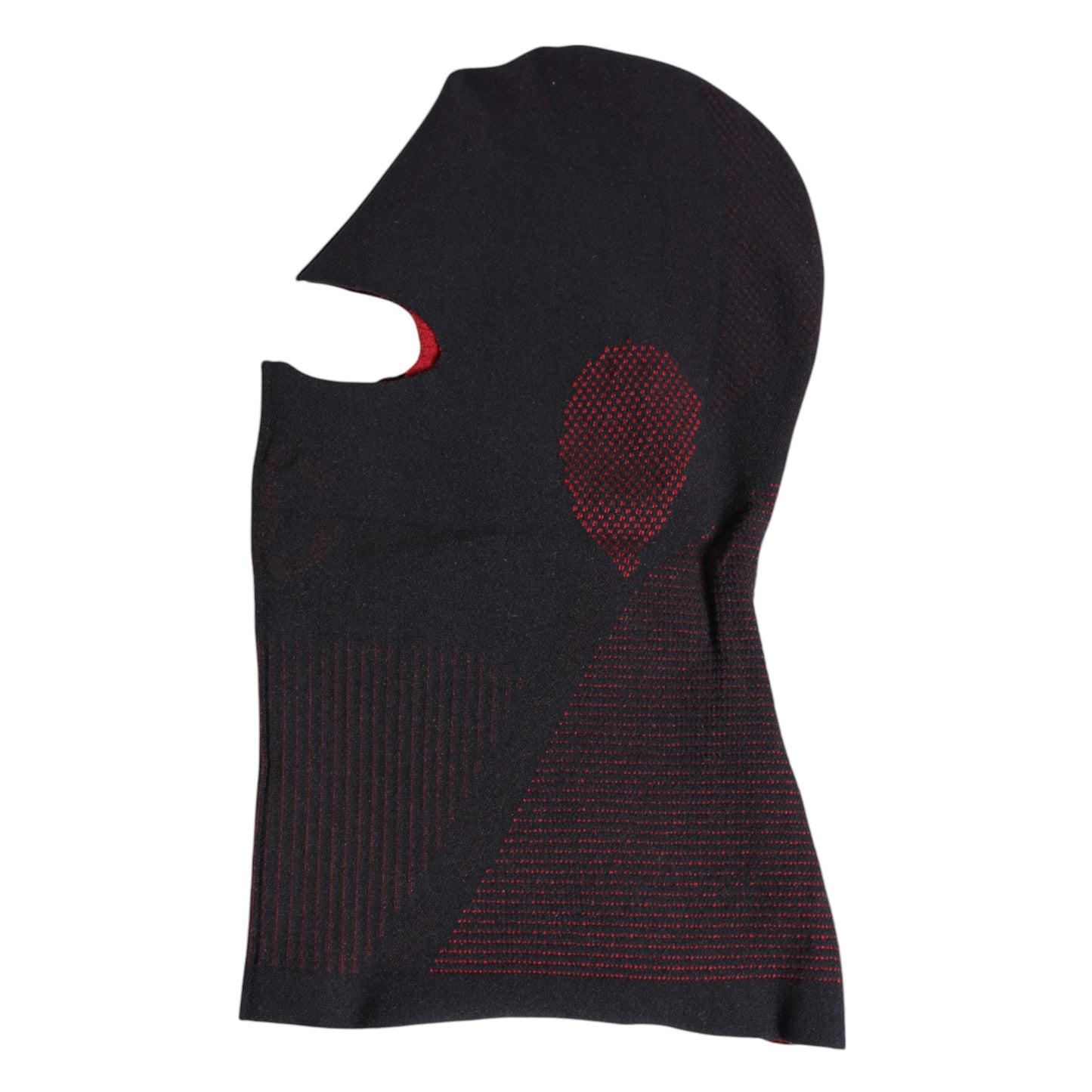 Black Cotton Knitted Ski Mask Balaclava Hat-Dolce & Gabbana-LabelTerrace.com