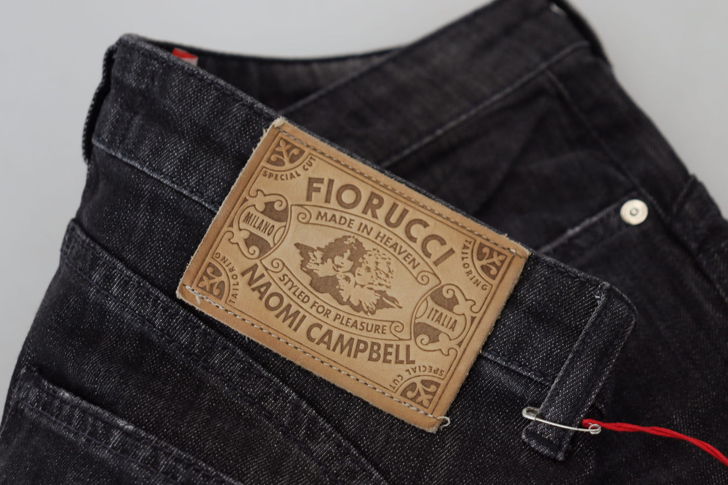Black Cotton Low Waist Skinny Women Casual Jeans-Fiorucci-LabelTerrace.com