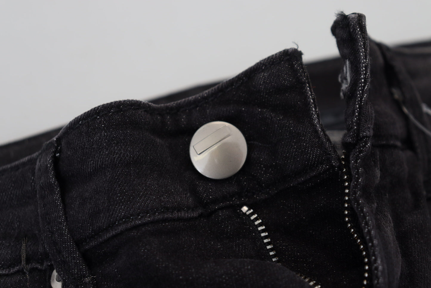 Black Cotton Low Waist Slim Fit Women Casual Denim Jeans-Acht-LabelTerrace.com