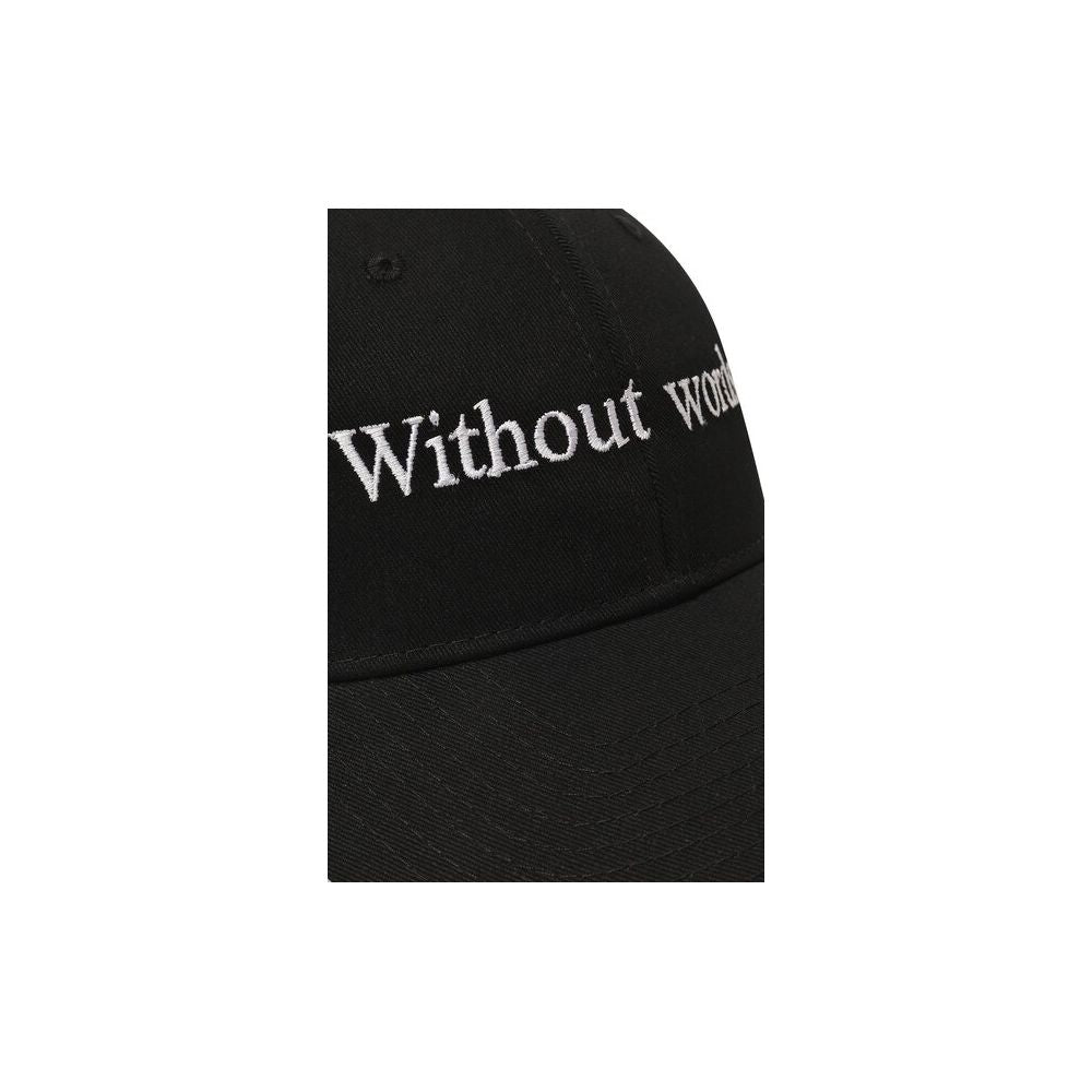 Black Cotton Men Cap