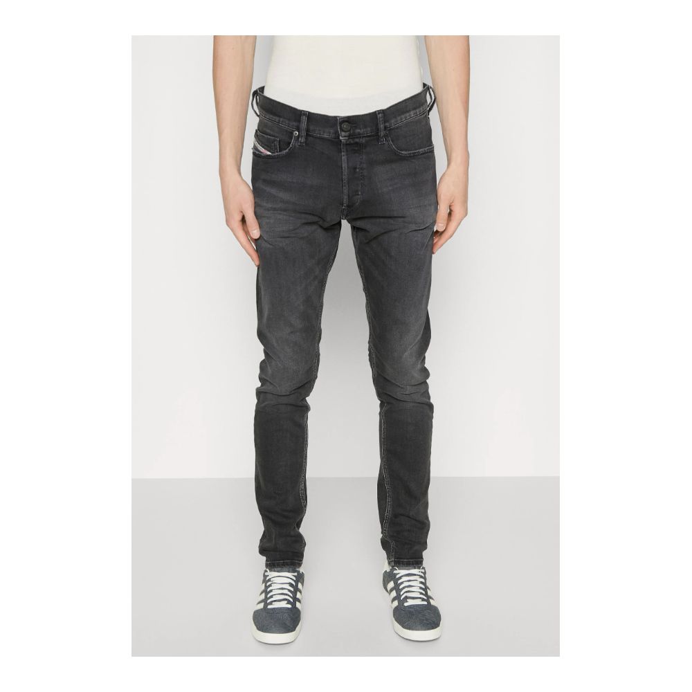 Black Cotton Men Jeans-Diesel-LabelTerrace.com