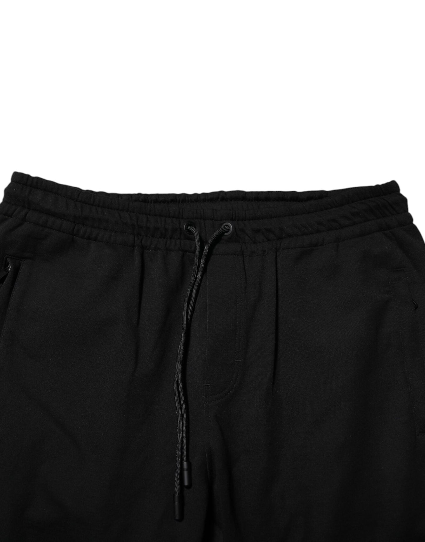 Black Cotton Men Jogger Sweatpants Pants-Dolce & Gabbana-LabelTerrace.com