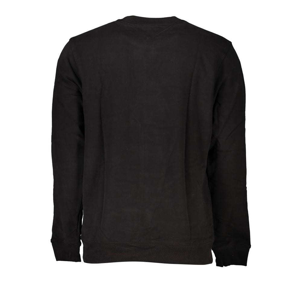 Black Cotton Men Sweater-Tommy Hilfiger-LabelTerrace.com