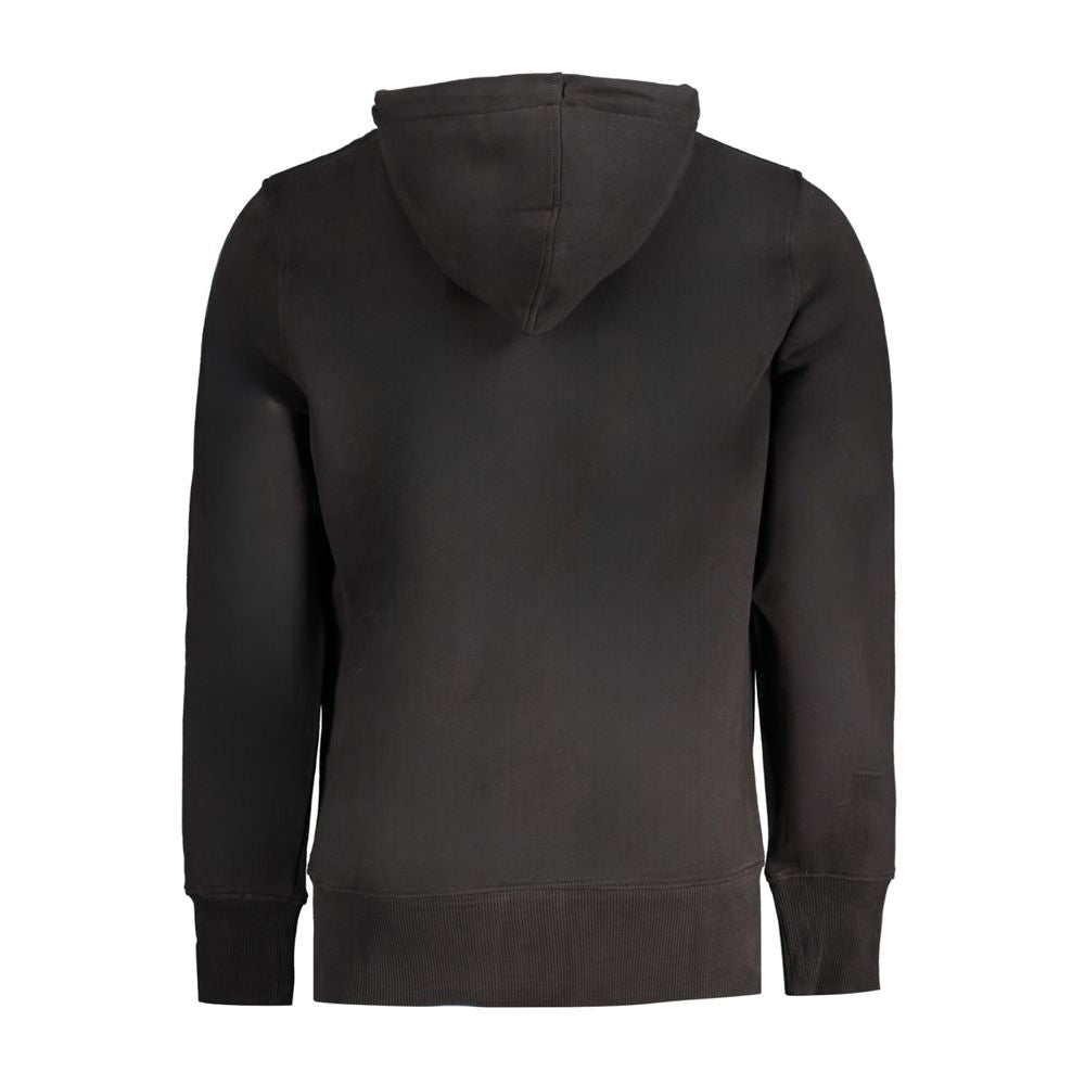 Black Cotton Men Sweater Hoodie-Calvin Klein-LabelTerrace.com