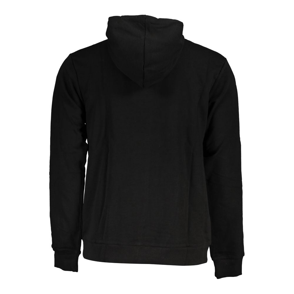 Black Cotton Men Sweater with Hood-Fila-LabelTerrace.com