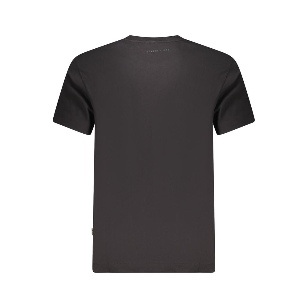 Black Cotton Men T-Shirt-Pepe Jeans-LabelTerrace.com