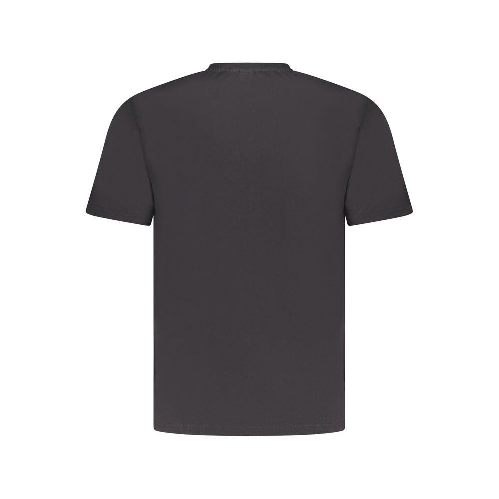 Sort bomuld herre-T-shirt