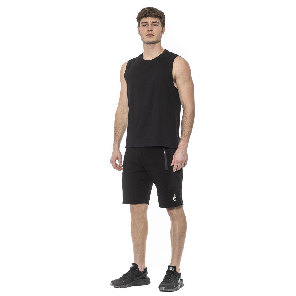 Black Cotton Men Tank Top-Tond-LabelTerrace.com