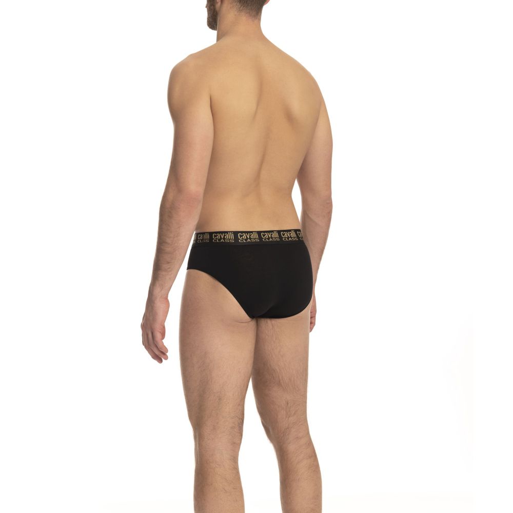 "Black Cotton Men Brief Pack"