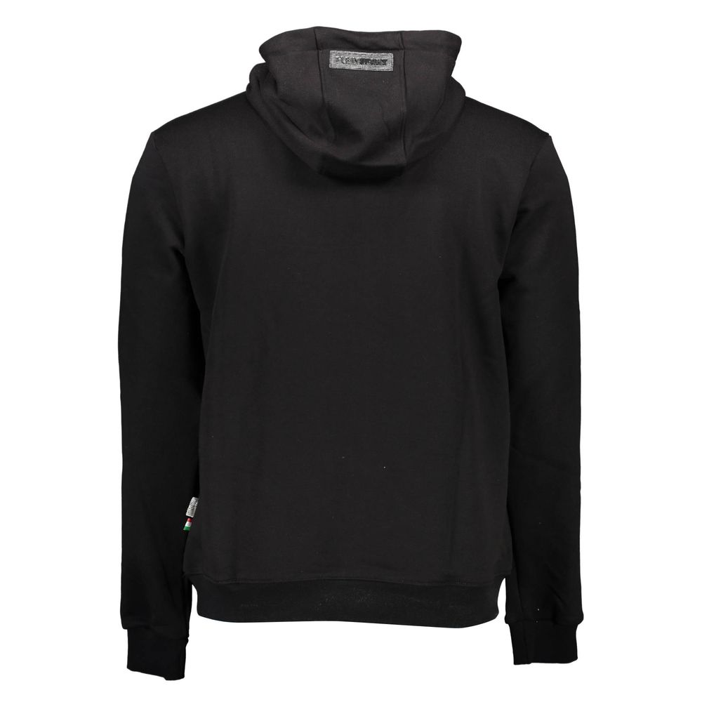 Black Cotton Men's Sweater-Plein Sport-LabelTerrace.com