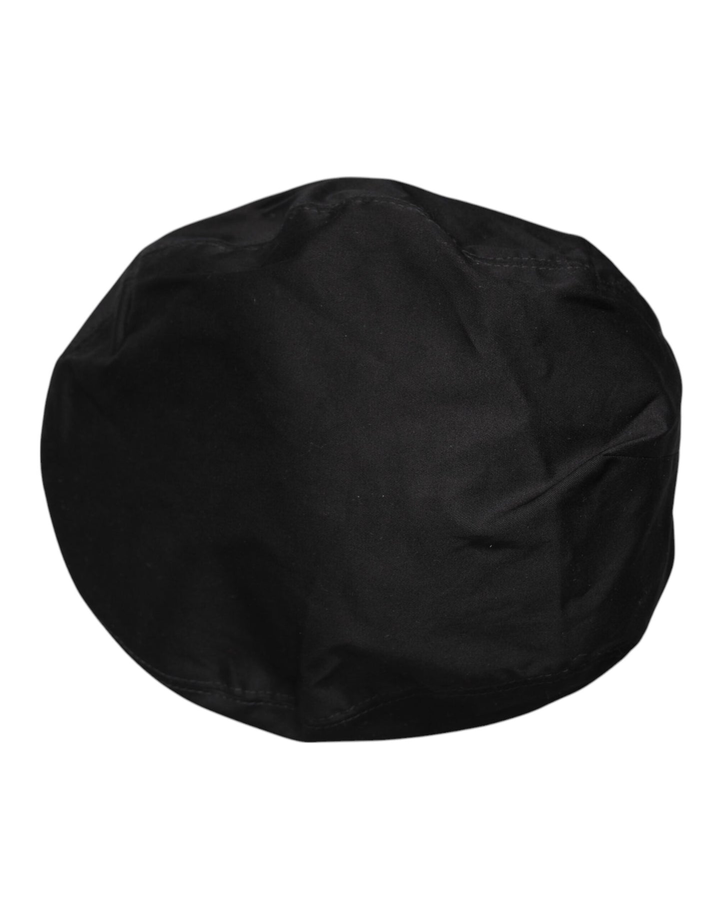 Black Cotton Newsboy Capello Cabbie Hat-Dolce & Gabbana-LabelTerrace.com