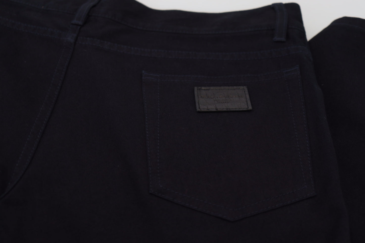 Black Cotton Skinny Casual Denim Jeans-Dolce & Gabbana-LabelTerrace.com