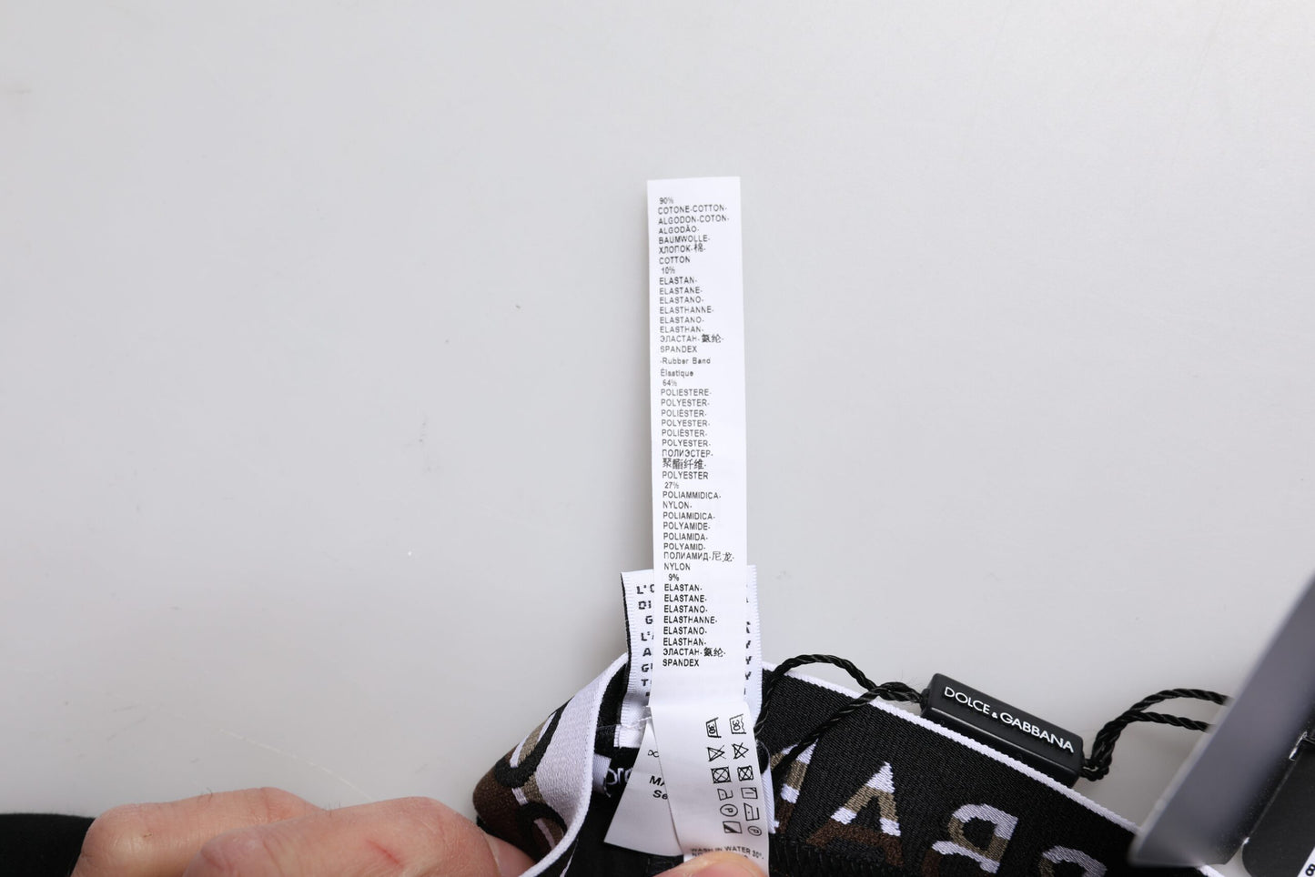 Black Cotton Stretch Regular Boxer Underwear-Dolce & Gabbana-LabelTerrace.com