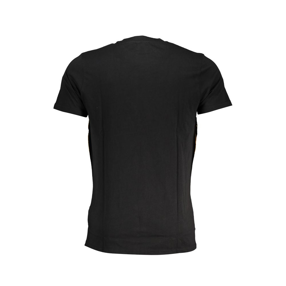Black Cotton T-Shirt-Cavalli Class-LabelTerrace.com