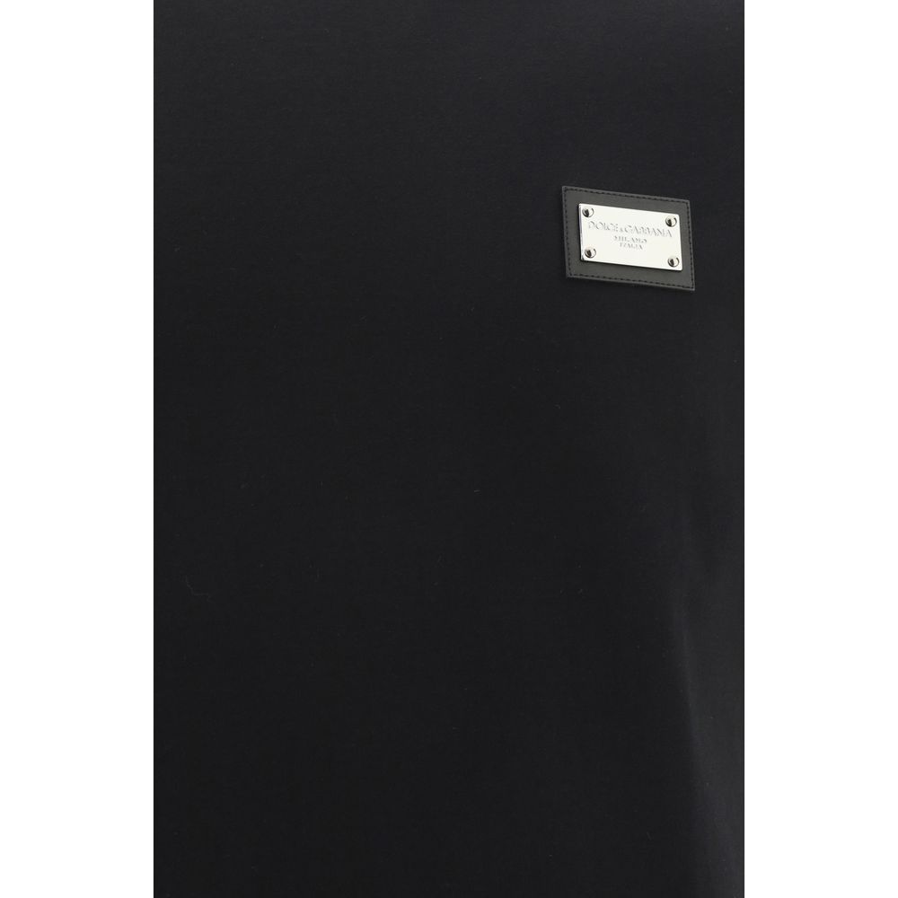 Black Cotton T-Shirt