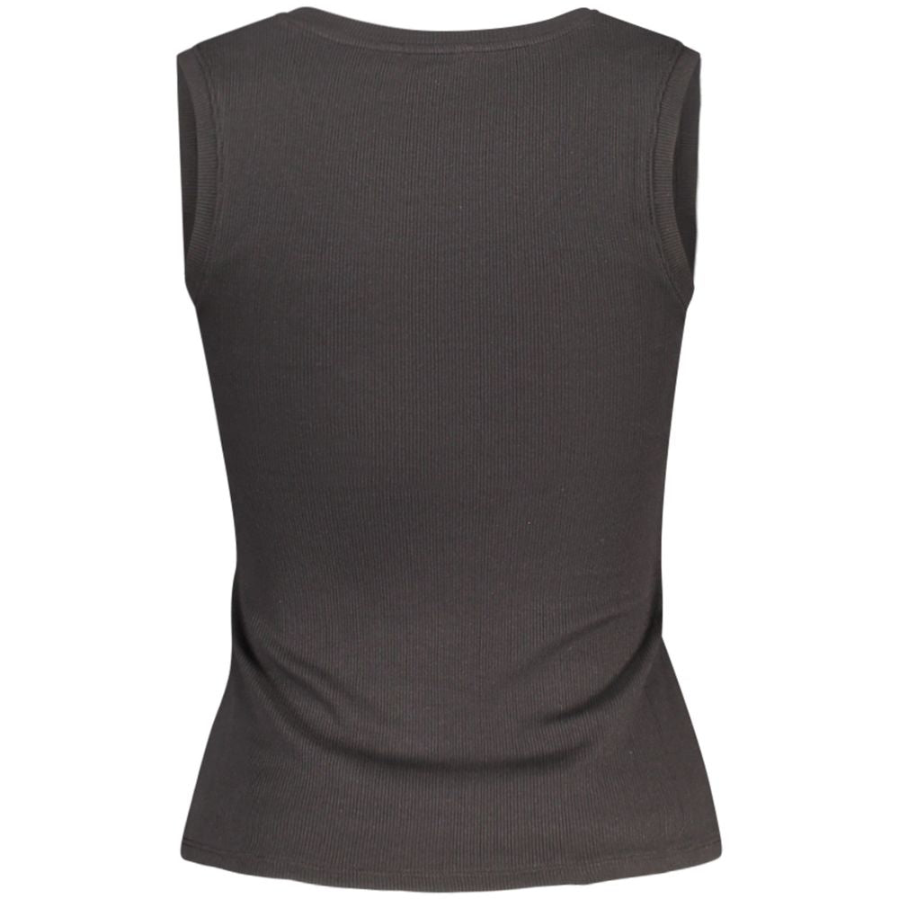 Black Cotton Tank Top