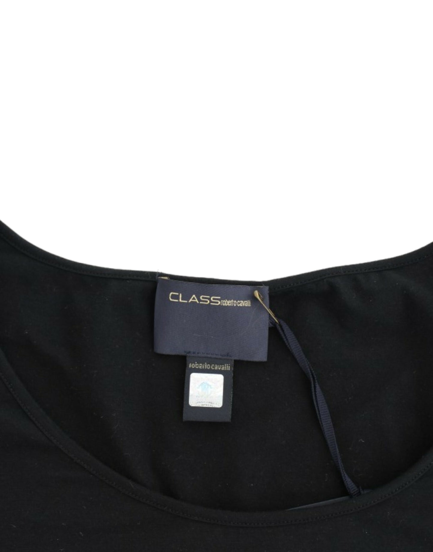Black Cotton Top-Cavalli-LabelTerrace.com