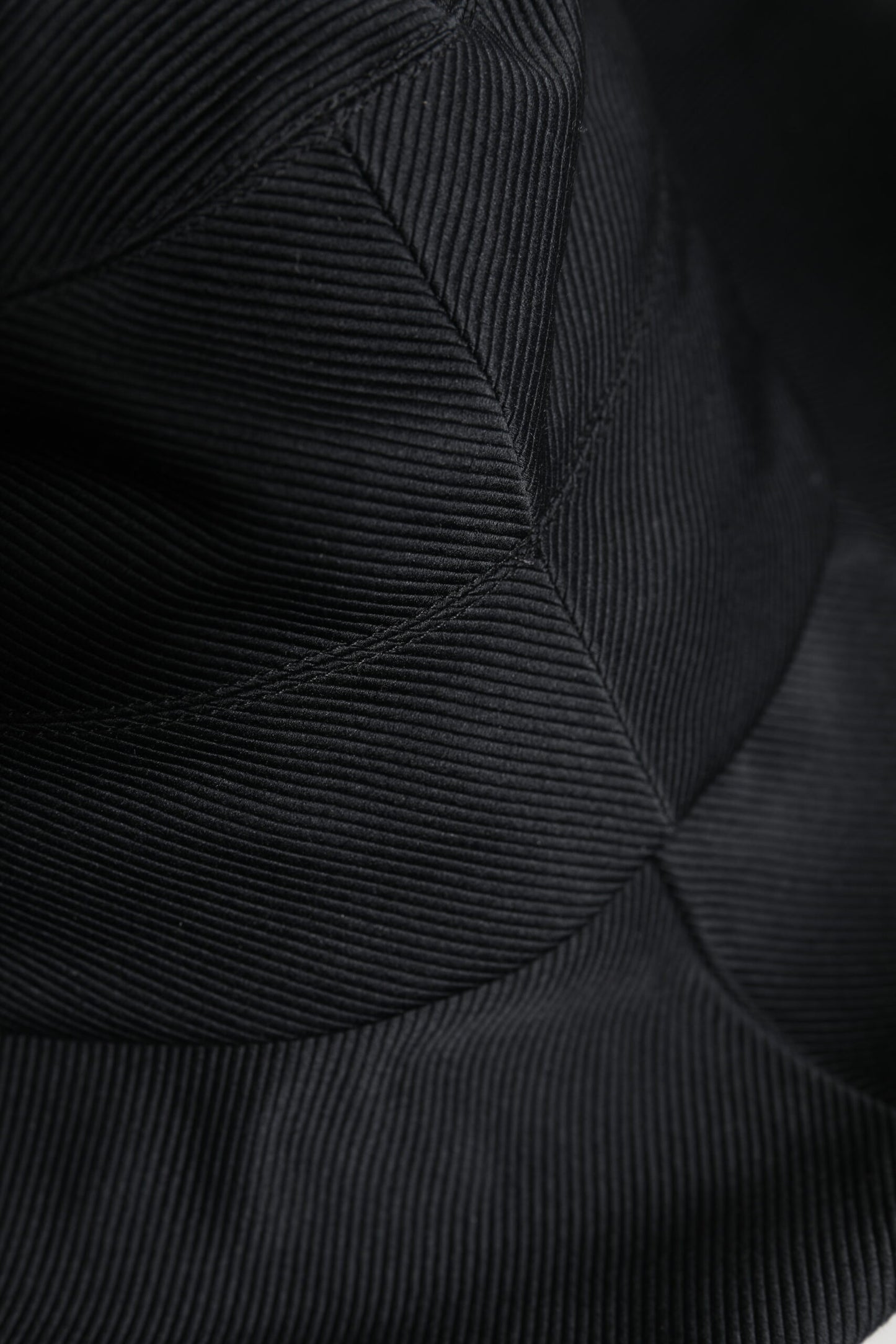Black Cotton Wide Brim Fedora Hat-Dolce & Gabbana-LabelTerrace.com