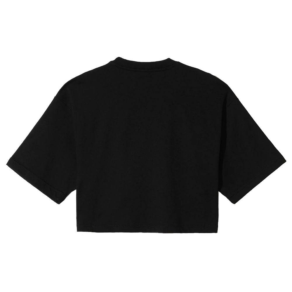 Black Cotton Women T-Shirt-Comme Des Fuckdown-LabelTerrace.com