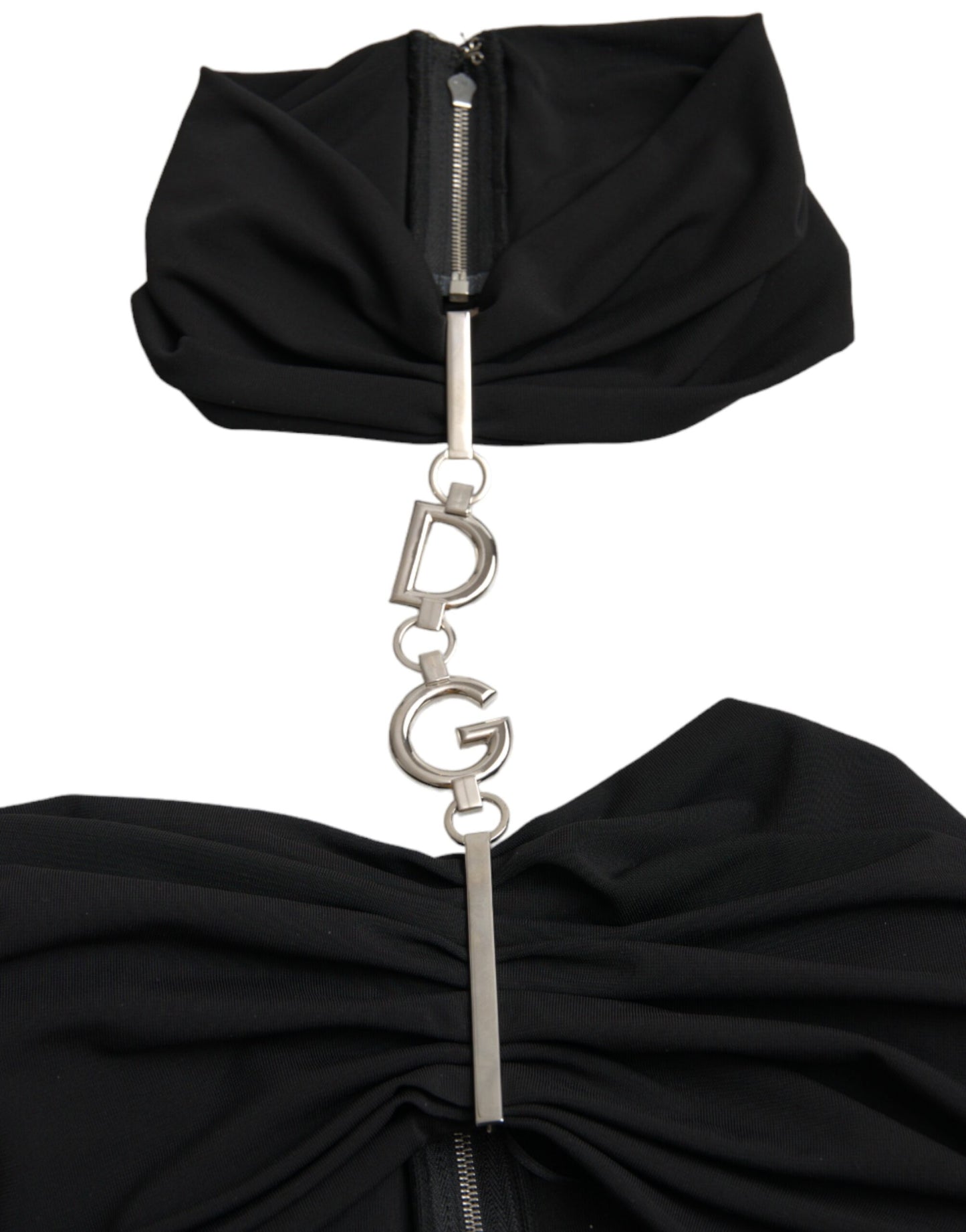 Black Cut Out Sleeveless Bodycon Mini Dress-Dolce & Gabbana-LabelTerrace.com