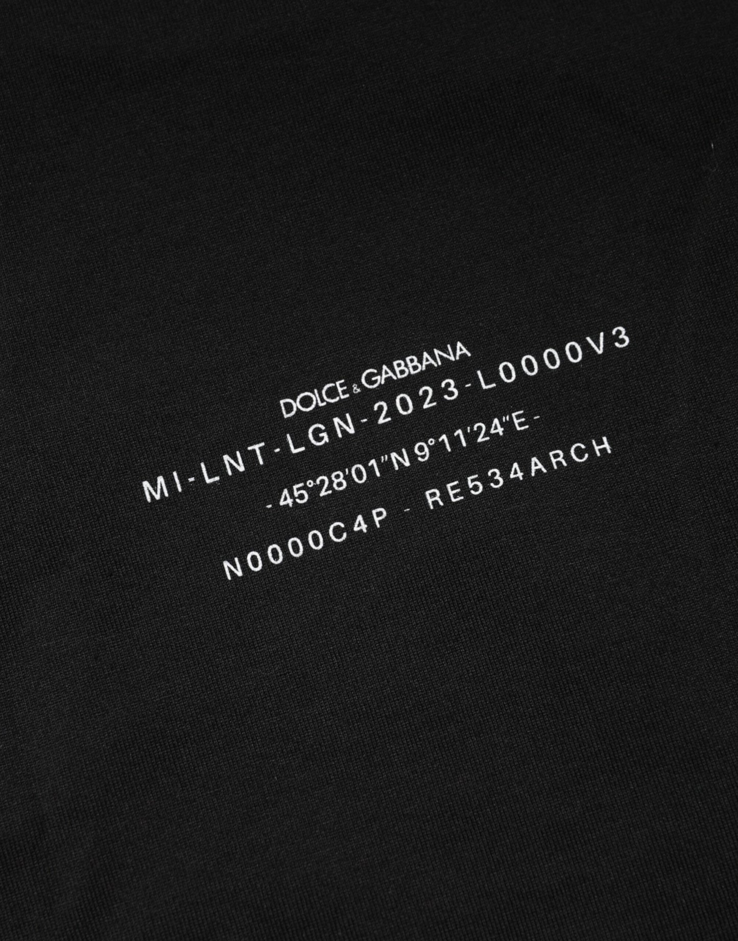 Black DG Vib3 Print Cotton Crew Neck T-shirt-Dolce & Gabbana-LabelTerrace.com