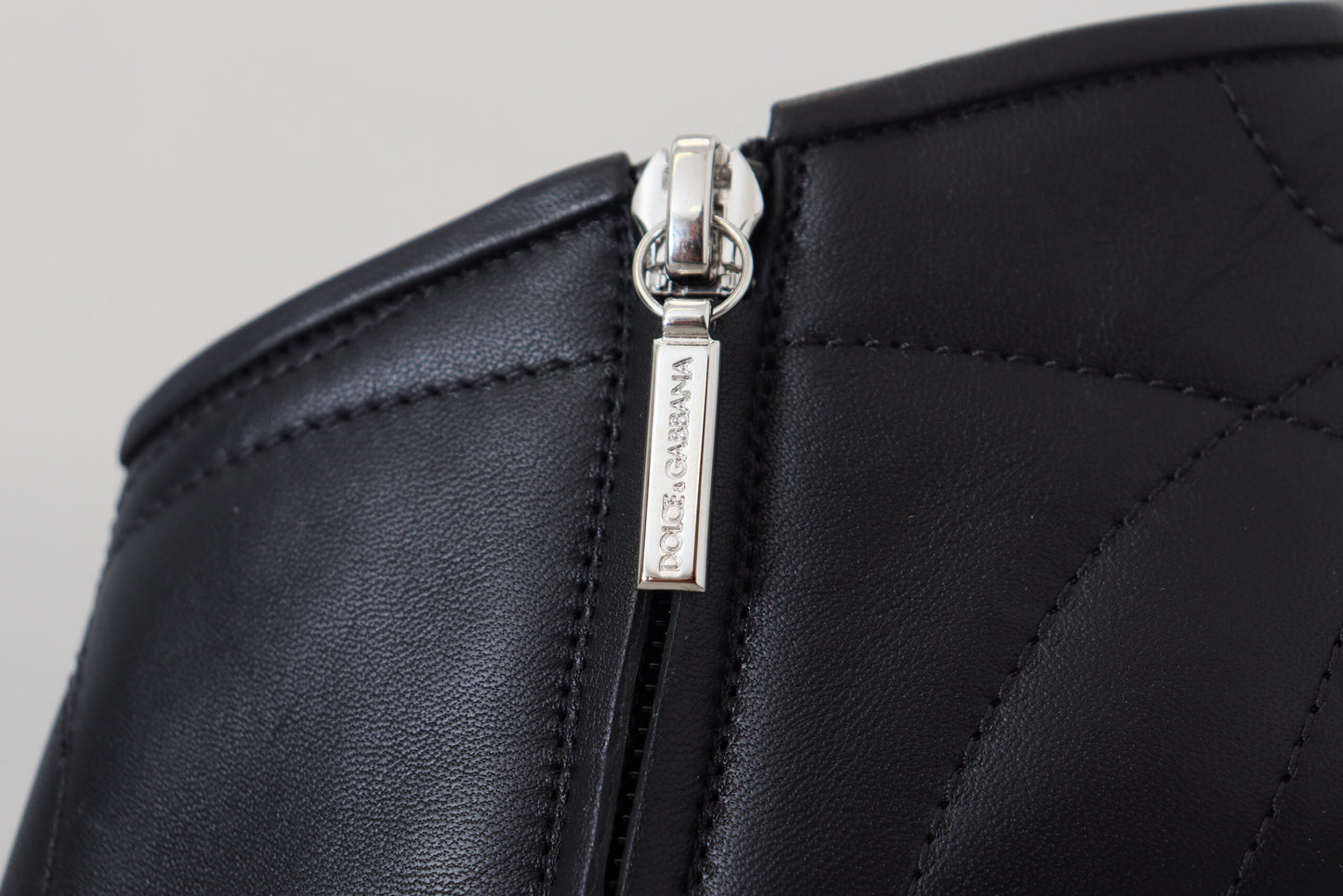 Black Devotion Quilted Buckled Ankle Boots Shoes-Dolce & Gabbana-LabelTerrace.com