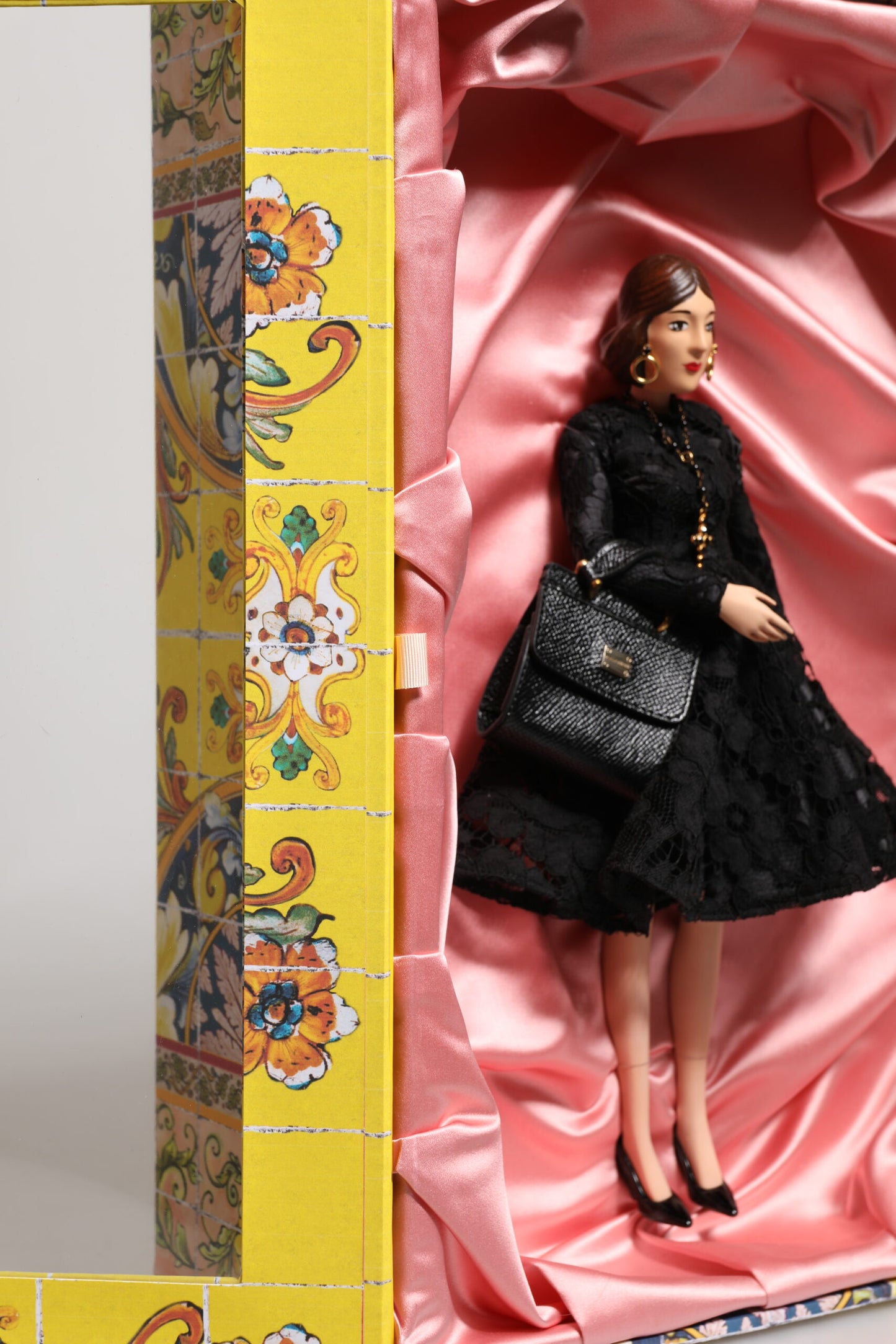 Black Dress Ceramic Porcelain Fashion Leather Sicily Dolls-Dolce & Gabbana-LabelTerrace.com