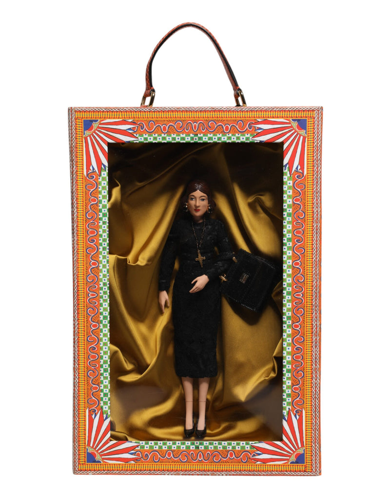 Black Dress Ceramic Porcelain Fashion Leather Sicily Dolls-Dolce & Gabbana-LabelTerrace.com