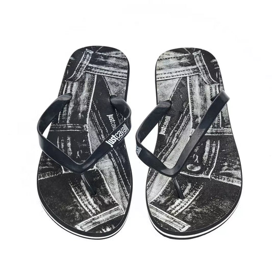 Black EVA Men Sandal-Just Cavalli-LabelTerrace.com