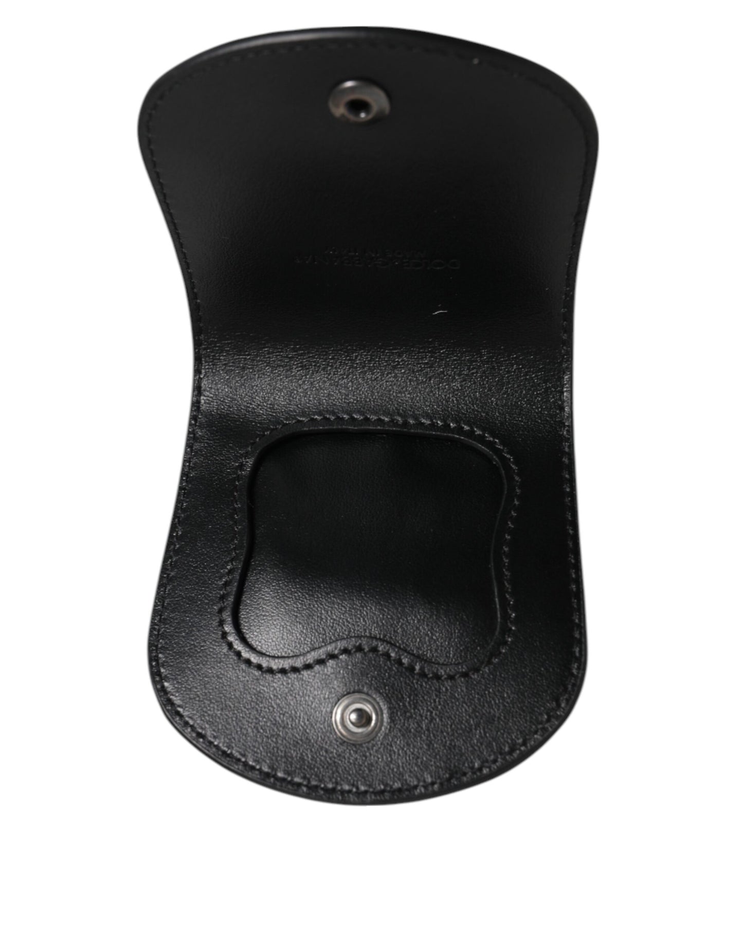 Black Exotic Skin Coin Condom Case Holder Pocket Wallet-Dolce & Gabbana-LabelTerrace.com